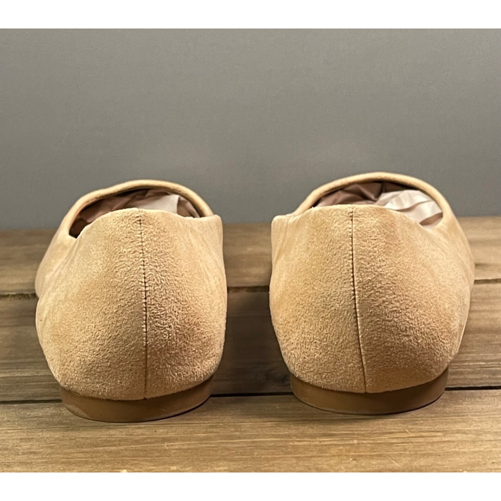 Nordstrom Rack Women's Aspen Flats Size 7.5 Light Tan Faux Suede Square Toe - Picture 7 of 12